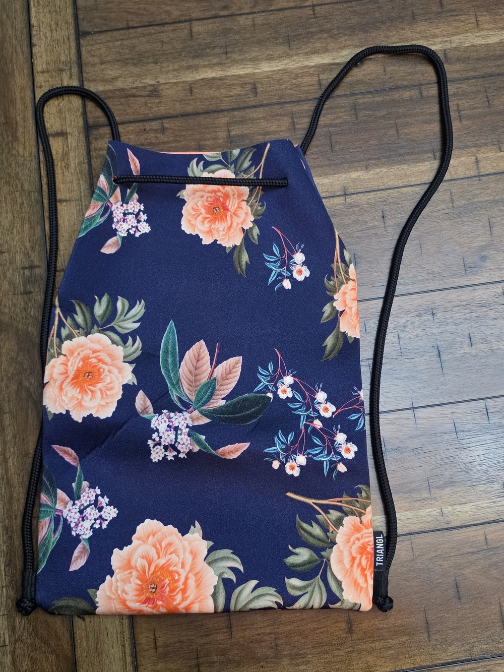 TRIANGL NEOPRINE FLORAL SWIM BAG With Coral Lining